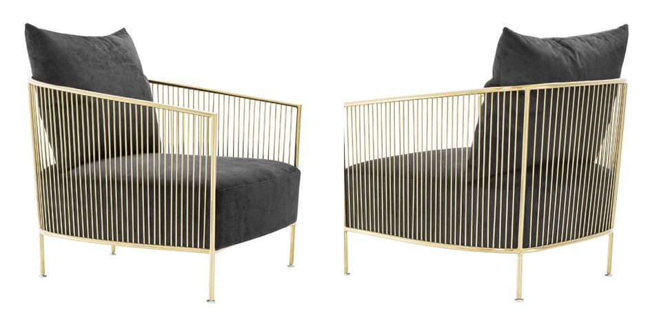 Кресло Eichholtz Chair Knox Gold Кресло Eichholtz Chair Knox Gold - Loft-Concept в Липецке