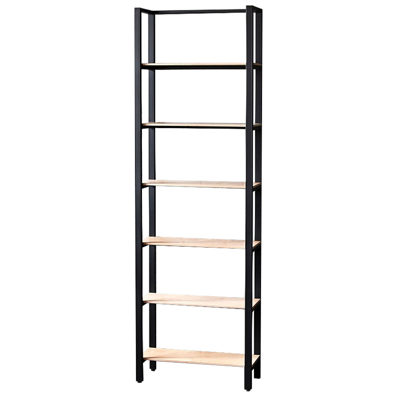 Стеллаж Webster Industrial Metal Rust Rack Черный Древесина Стеллаж Webster Industrial Metal Rust Rack Черный Древесина в Липецке | Loft Concept