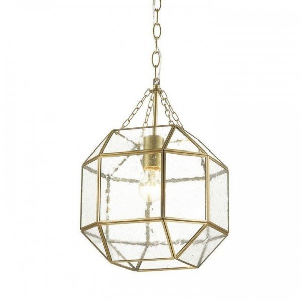 Подвесной светильник Glass & Metal Cage Pendant Gold Глянцевое золото Подвесной светильник Glass & Metal Cage Pendant Gold Глянцевое золото в Липецке | Loft Concept