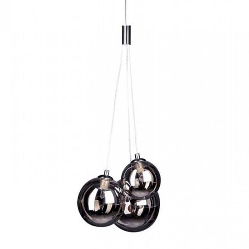 Люстра Multi Ball Black Серебряный Прозрачный черный Люстра Multi Ball Black Серебряный Прозрачный черный в Липецке | Loft Concept