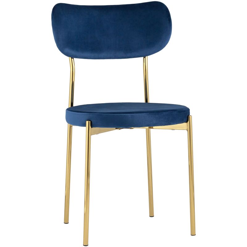 Стул Alfie Chair Золотые ножки Синий Велюр Синий Золотой Стул Alfie Chair Золотые ножки Синий Велюр Синий Золотой в Липецке | Loft Concept