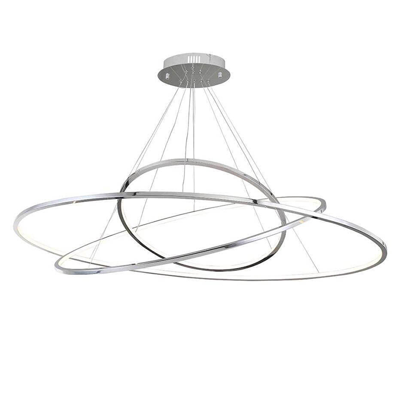 Люстра Plexus Ring Horizontal Trio Chrome Хром Люстра Plexus Ring Horizontal Trio Chrome Хром в Липецке | Loft Concept