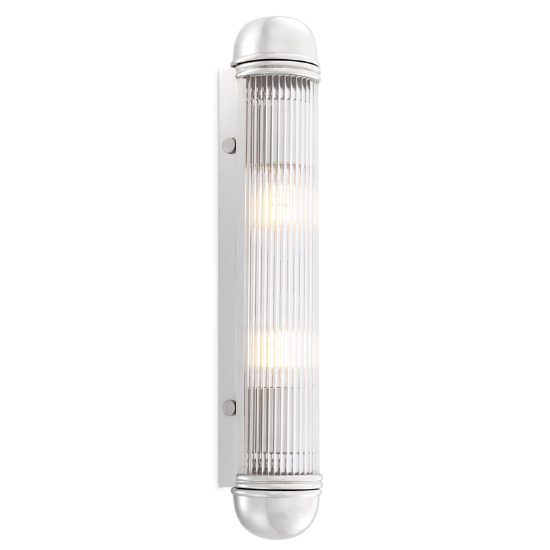 Бра Eichholtz Wall Lamp Auburn Nickel Никель Прозрачный Бра Eichholtz Wall Lamp Auburn Nickel Никель Прозрачный в Липецке | Loft Concept