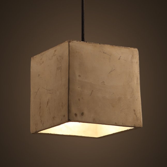 Подвесной светильник Art Concrete Cub Подвесной светильник Art Concrete Cub в Липецке | Loft Concept