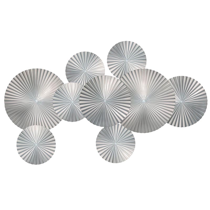 Арт-объект Apollo Silver Wall Plaque Disc 9 Серебряный Арт-объект Apollo Silver Wall Plaque Disc 9 Серебряный в Липецке | Loft Concept