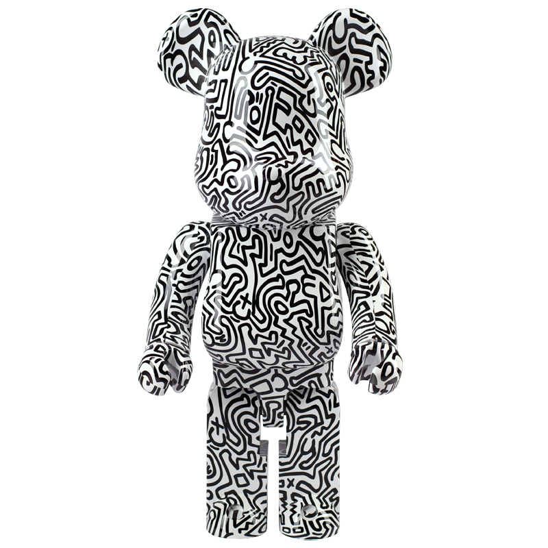 Статуэтка Bearbrick Keith Haring Ver. 4 Черно-белый Статуэтка Bearbrick Keith Haring Ver. 4 Черно-белый в Липецке | Loft Concept