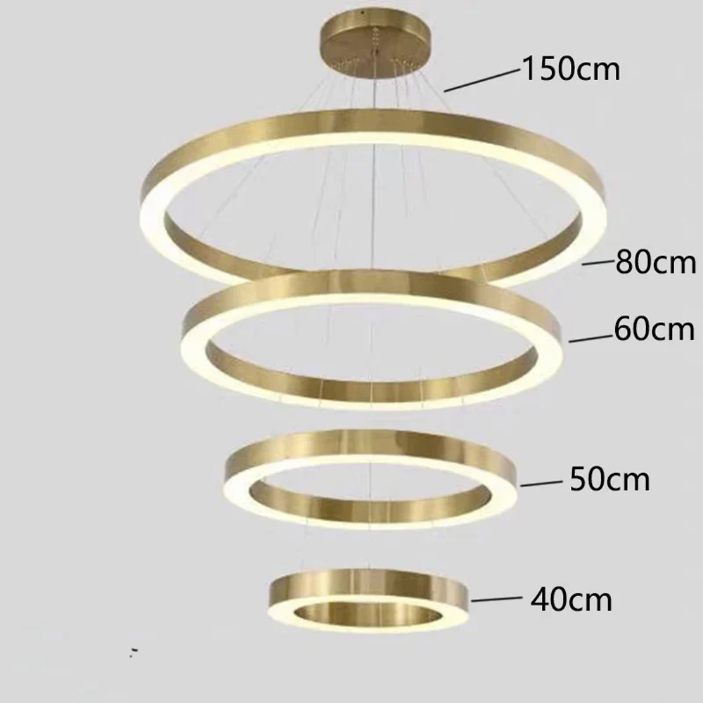 Люстра Light Ring Vertical Латунь в Липецке