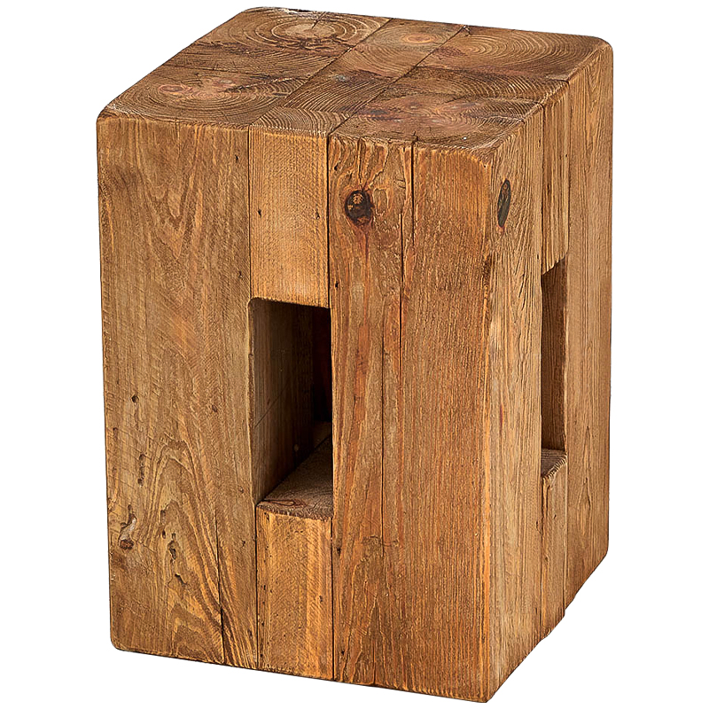 Приставной стол из массива сосны Harlee Wood Side Table Древесина Приставной стол из массива сосны Harlee Wood Side Table Древесина в Липецке | Loft Concept