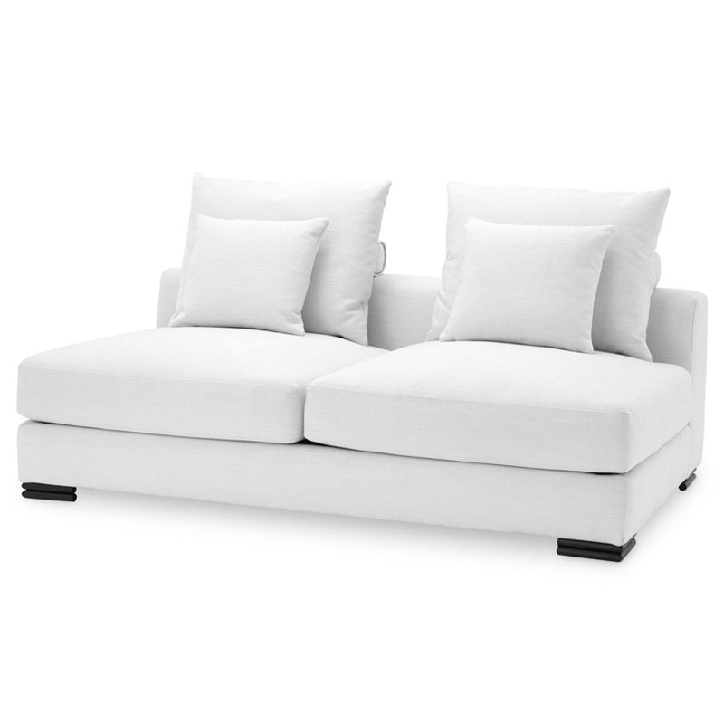 Диван Eichholtz Sofa Clifford 2-Seater white Белый Черный в Липецке | Loft Concept 