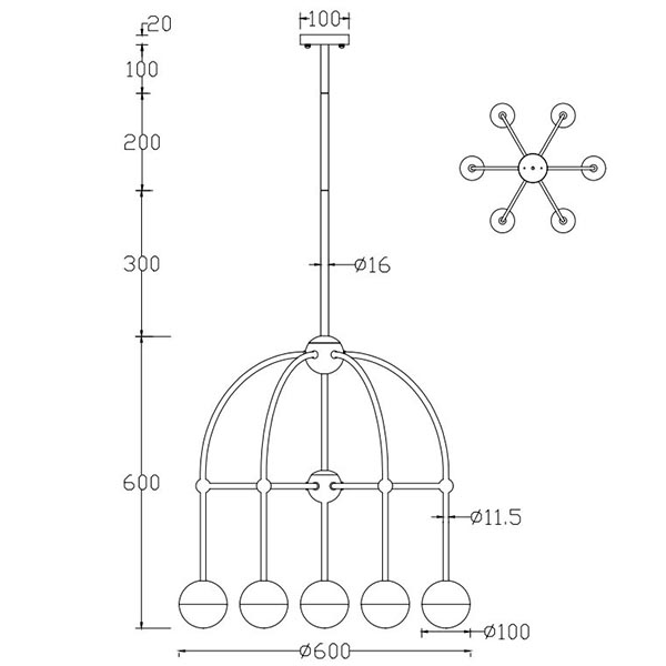 Люстра Heidy Bronze Chandelier 7 Люстра Heidy Bronze Chandelier 7 в Липецке