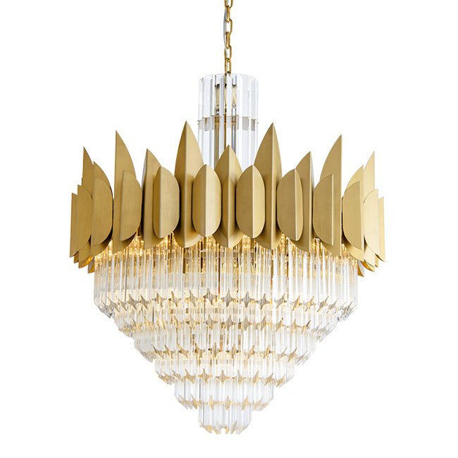 Подвесной светильник KEBO KING CHANDELIER six cascades Латунь Прозрачное Стекло Подвесной светильник KEBO KING CHANDELIER six cascades Латунь Прозрачное Стекло в Липецке | Loft Concept