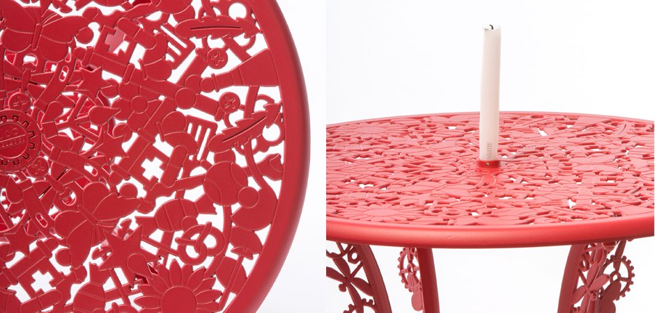 Обеденный стол Industry Collection ALUMINIUM TABLE – RED Обеденный стол Industry Collection ALUMINIUM TABLE – RED - Loft-Concept в Липецке