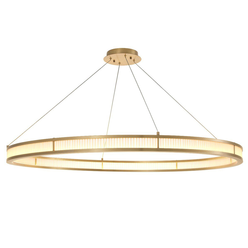 Люстра Eichholtz Chandelier Damien XL Brass Латунь Античная полированная Белое матовое стекло Люстра Eichholtz Chandelier Damien XL Brass Латунь Античная полированная Белое матовое стекло в Липецке | Loft Concept