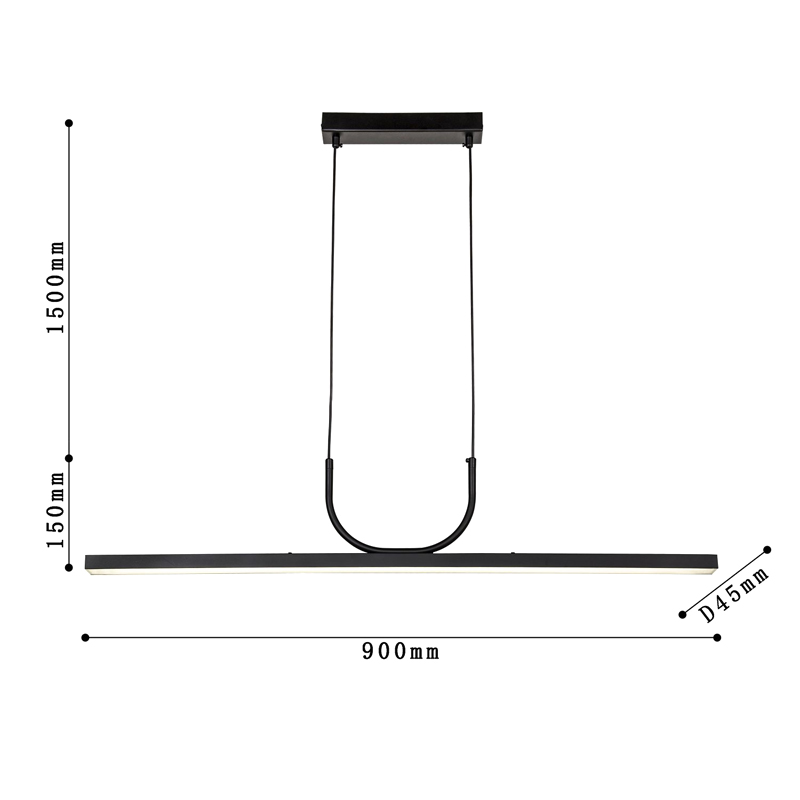 Минималистичная черная люстра Trumpet tube Минималистичная черная люстра Trumpet tube в Липецке