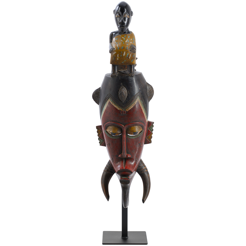 Маска Tanzanian chieftain Красный (Red) Черный Маска Tanzanian chieftain Красный (Red) Черный в Липецке | Loft Concept