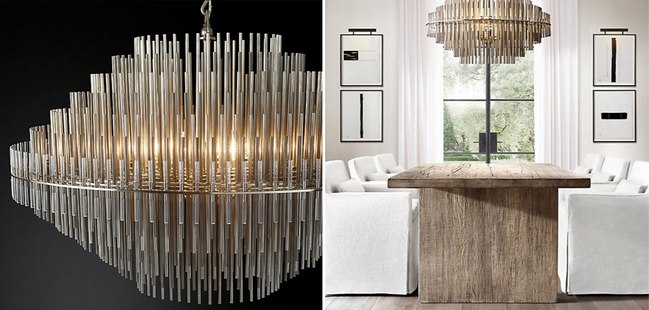 Люстра Restoration Hardware Emile Round Chandelier Chrome Люстра Restoration Hardware Emile Round Chandelier Chrome - Loft-Concept в Липецке