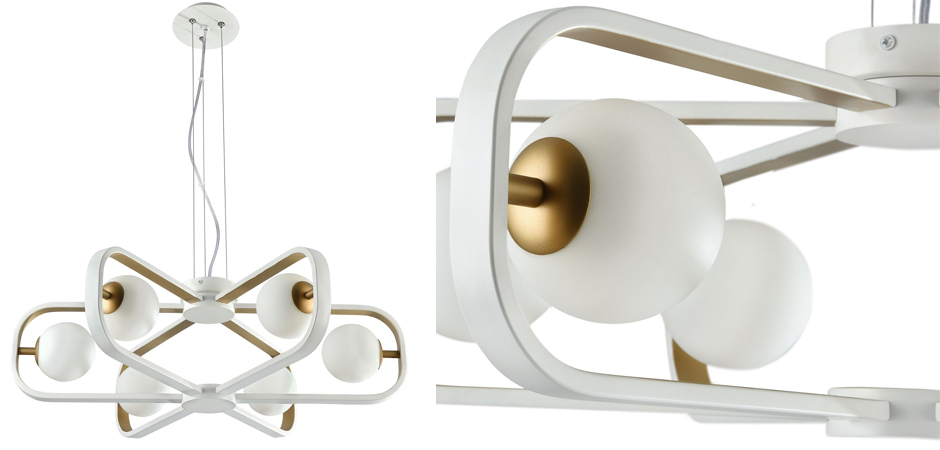 Люстра Michele Ball Chandelier Gold 6 Люстра Michele Ball Chandelier Gold 6 - Loft-Concept в Липецке