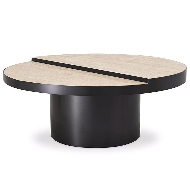 Кофейный стол Eichholtz Coffee Table Excelsior Песочный Черный Кофейный стол Eichholtz Coffee Table Excelsior Песочный Черный в Липецке | Loft Concept