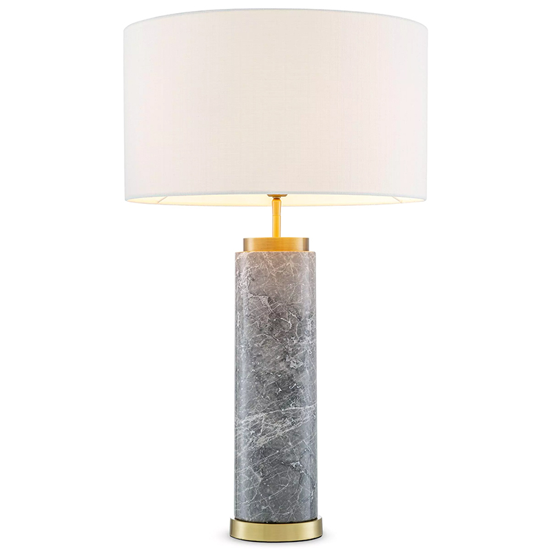 Настольная лампа Eichholtz Table Lamp Lxry Grey Marble Серый Латунь Белый Настольная лампа Eichholtz Table Lamp Lxry Grey Marble Серый Латунь Белый в Липецке | Loft Concept