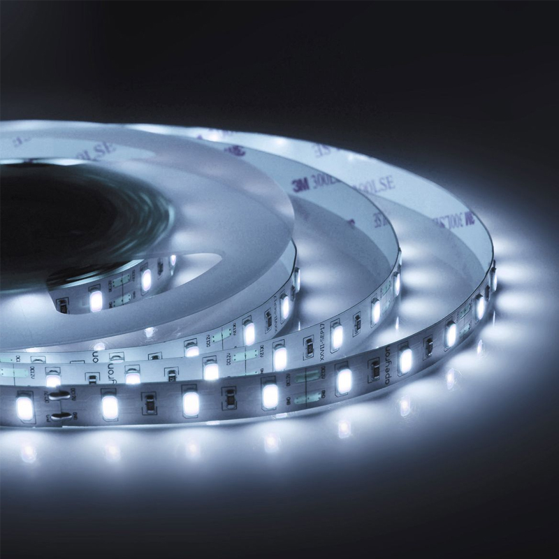Светодиодная лента 9,6W/m 60LED/m 5630SMD холодный белый 3M Белый Светодиодная лента 9,6W/m 60LED/m 5630SMD холодный белый 3M Белый в Липецке | Loft Concept