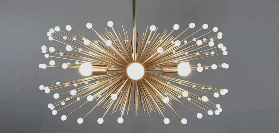 White Beaded Urchin Chandelier Sputnik White Beaded Urchin Chandelier Sputnik - Loft-Concept в Липецке
