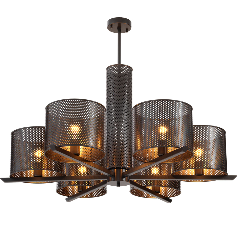 Люстра Eichholtz Chandelier Morrison Bronze Темная бронза Люстра Eichholtz Chandelier Morrison Bronze Темная бронза в Липецке | Loft Concept