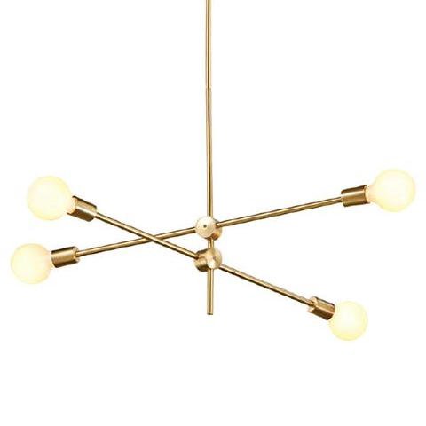 Люстра Cliff Pendant 4 плафона Золотой Люстра Cliff Pendant 4 плафона Золотой в Липецке | Loft Concept