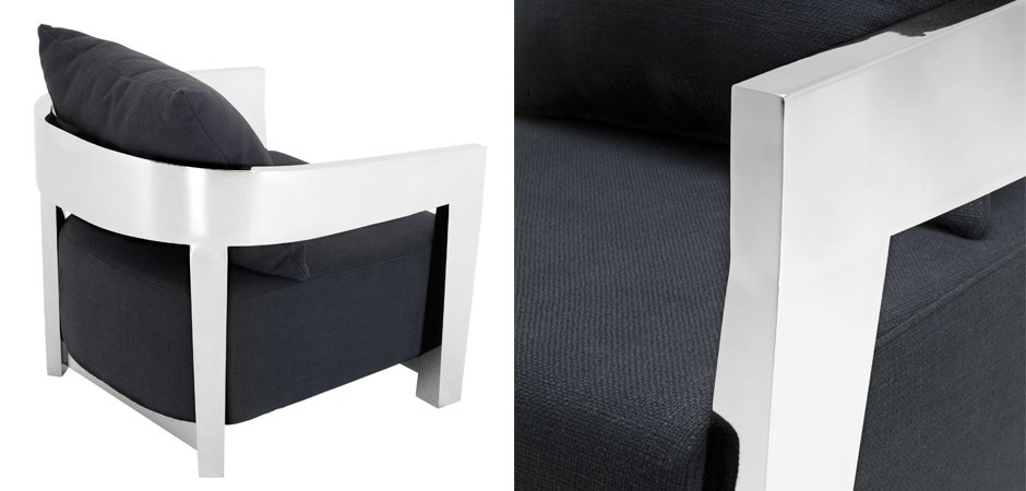 Кресло Eichholtz Chair Rubautelli Stainless steel Кресло Eichholtz Chair Rubautelli Stainless steel - Loft-Concept в Липецке