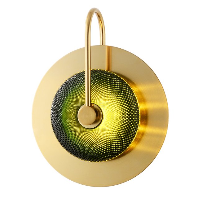 Бра Green Disk One Зеленый Латунь Бра Green Disk One Зеленый Латунь в Липецке | Loft Concept