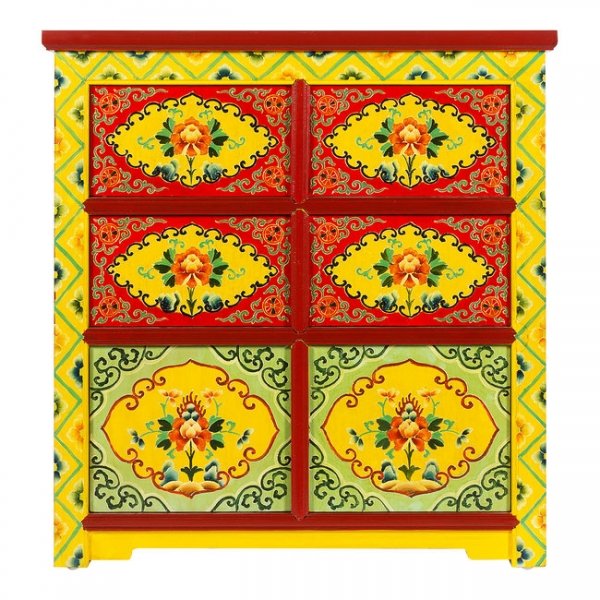 Комод в китайском стиле Chinese Multicolor Мульти Комод в китайском стиле Chinese Multicolor Мульти в Липецке | Loft Concept