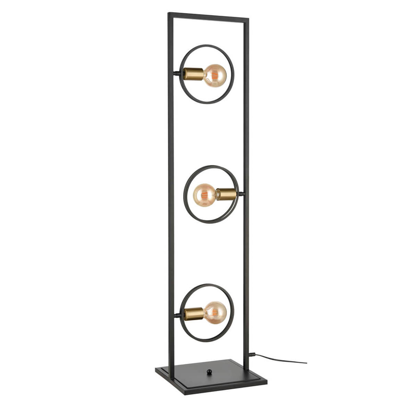Торшер Loft Rings Light Черный Золотой Торшер Loft Rings Light Черный Золотой в Липецке | Loft Concept