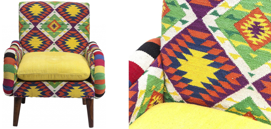 Кресло Ethnotica Kelim Chair Кресло Ethnotica Kelim Chair - Loft-Concept в Липецке