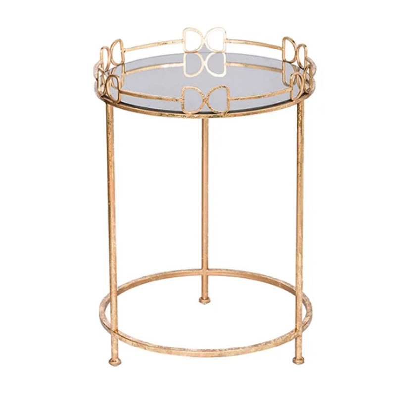 Приставной столик Round Table gold Золотой Приставной столик Round Table gold Золотой в Липецке | Loft Concept