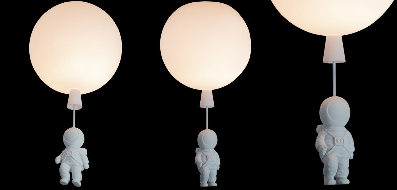 Потолочный светильник Cosmonaut white ball - фото