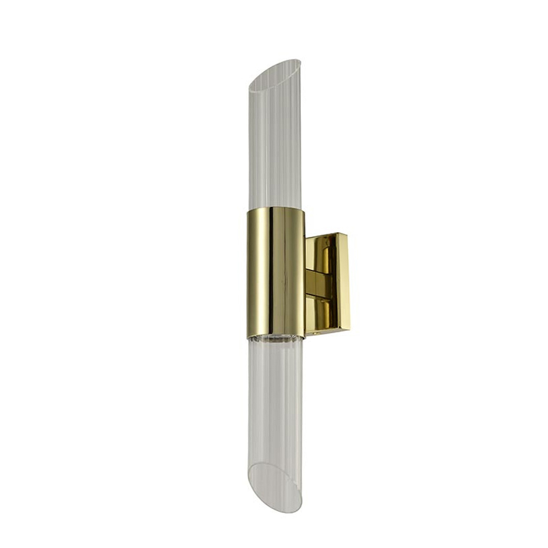 Бра Glass Rod Light gold Глянцевое золото Прозрачное Стекло Бра Glass Rod Light gold Глянцевое золото Прозрачное Стекло в Липецке | Loft Concept