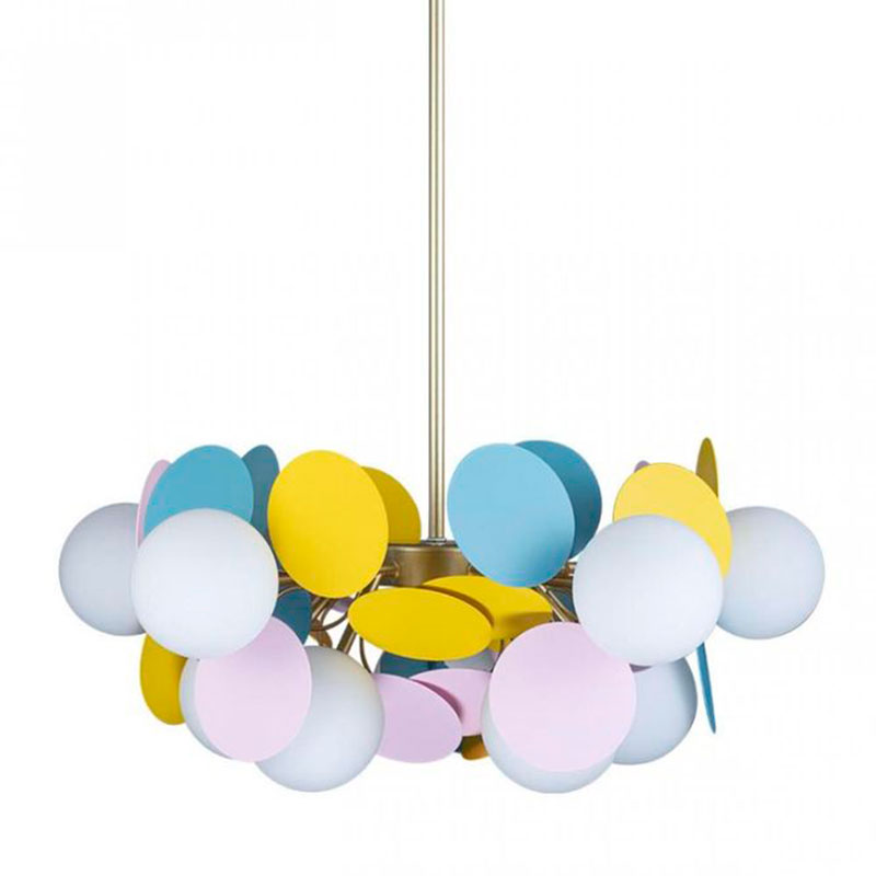 Люстра MATISSE Chandelier multicolor 10 ламп Мульти Золотой Люстра MATISSE Chandelier multicolor 10 ламп Мульти Золотой в Липецке | Loft Concept