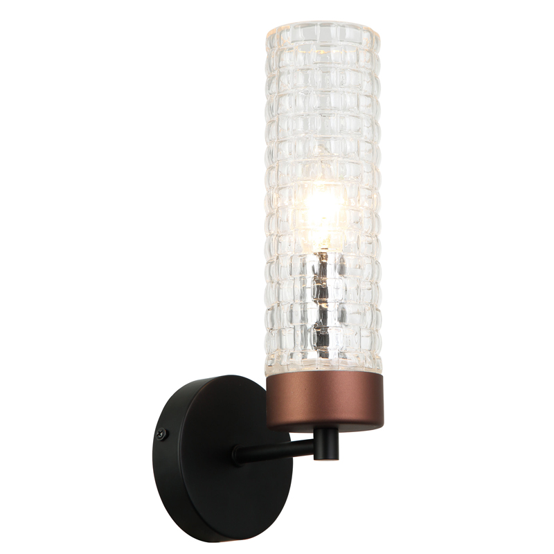 Бра Otes Sconce Черный Коричневый Прозрачный Бра Otes Sconce Черный Коричневый Прозрачный в Липецке | Loft Concept