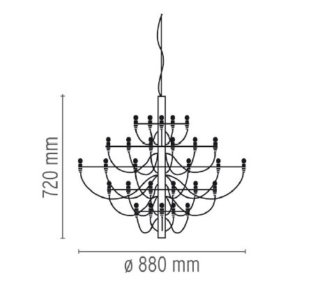 Люстра Flos 2097 30 Brass Люстра Flos 2097 30 Brass в Липецке