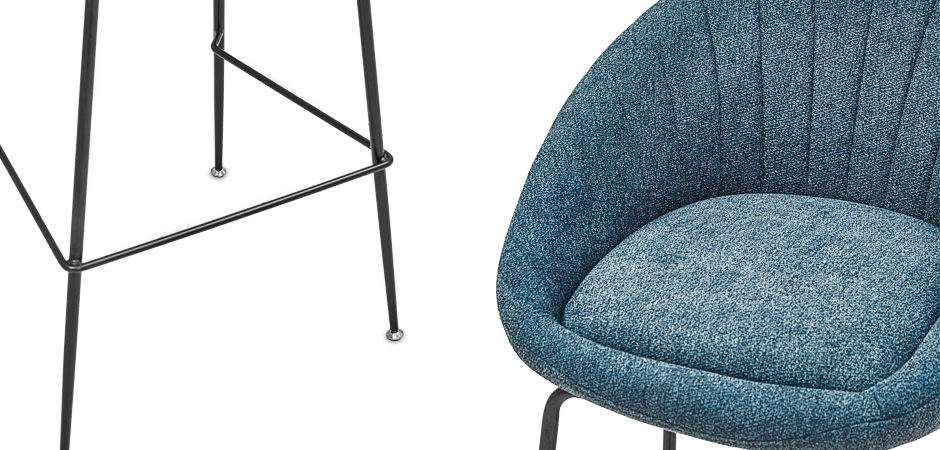 Барный стул Alberto Bar Stool Blue Барный стул Alberto Bar Stool Blue - Loft-Concept в Липецке