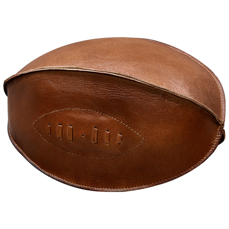 Аксессуар мяч для регби Leather Rugby Ball Коричневый Аксессуар мяч для регби Leather Rugby Ball Коричневый в Липецке | Loft Concept