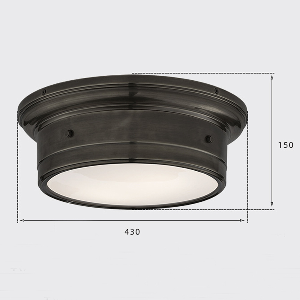 Потолочный светильник круглый черного цвета Modern Simple Ceiling Light Потолочный светильник круглый черного цвета Modern Simple Ceiling Light в Липецке