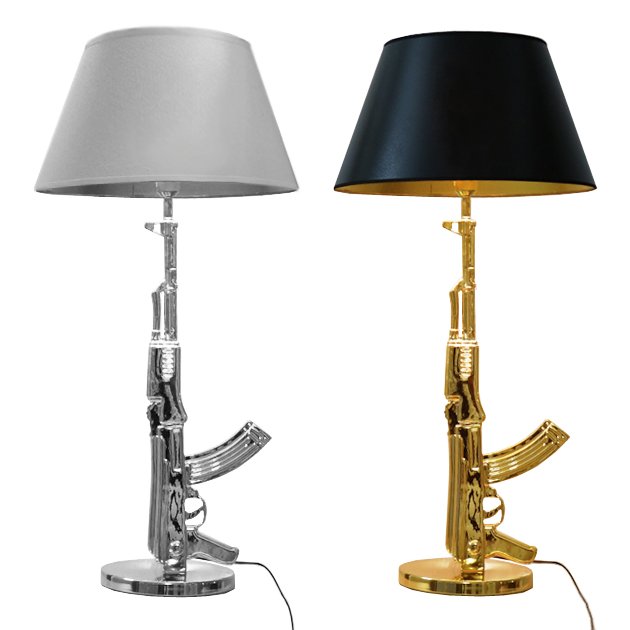 Настольная лампа ружье Flos Guns Table Lamp Серебряный Золотой Настольная лампа ружье Flos Guns Table Lamp Серебряный Золотой в Липецке | Loft Concept