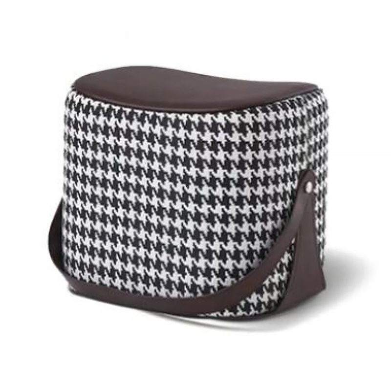 Пуф Langtry Pouf Black & White Коричневый Черно-белый в Липецке | Loft Concept 