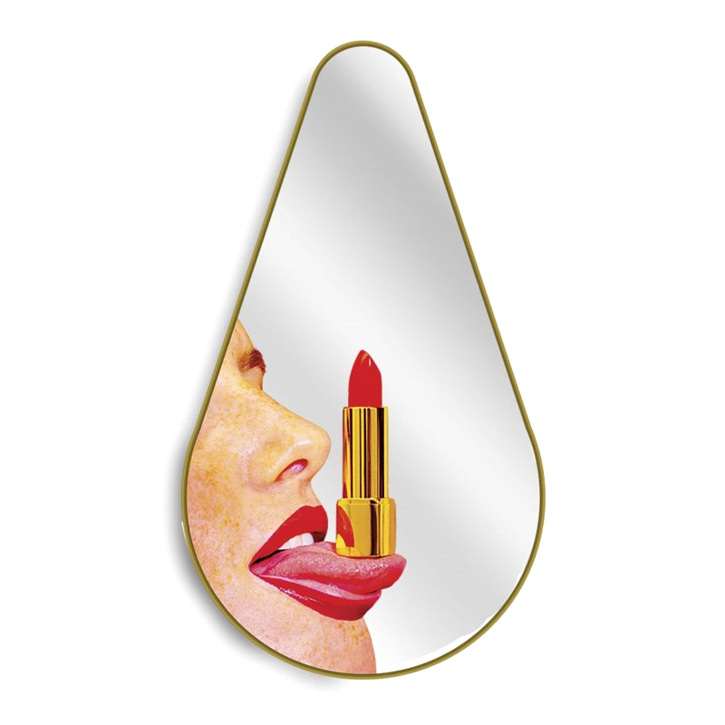 Зеркало Seletti Pear Tongue Золотой Зеркало Seletti Pear Tongue Золотой в Липецке | Loft Concept