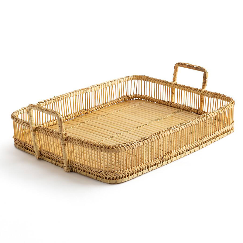 Поднос Wicker Bamboo Rattan Бежевый Поднос Wicker Bamboo Rattan Бежевый в Липецке | Loft Concept