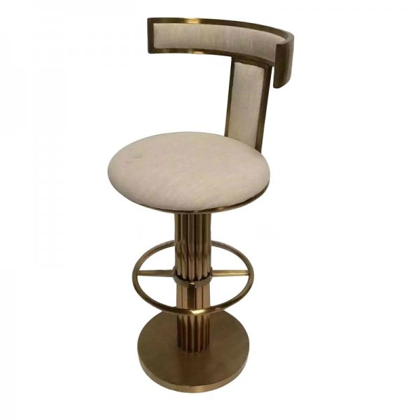 Барный стул Kelly Wearstler Marmont Bar Stool ivory ( слоновая кость ) Латунь Барный стул Kelly Wearstler Marmont Bar Stool ivory ( слоновая кость ) Латунь в Липецке | Loft Concept