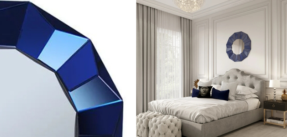 Зеркало Blue Wall Mirror Зеркало Blue Wall Mirror - Loft-Concept в Липецке