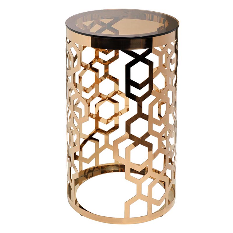 Подставка Yen Geometry pink gold cylinder 70 Глянцевое золото Подставка Yen Geometry pink gold cylinder 70 Глянцевое золото в Липецке | Loft Concept