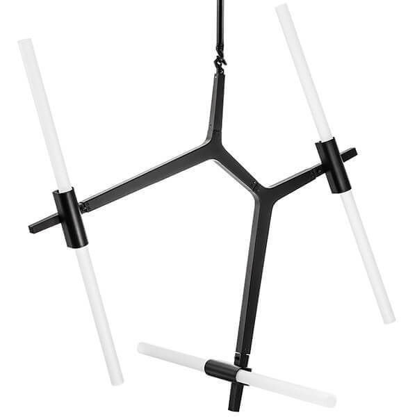 Люстра Агнес Chandelier Black 6 Белый Черный Люстра Агнес Chandelier Black 6 Белый Черный в Липецке | Loft Concept