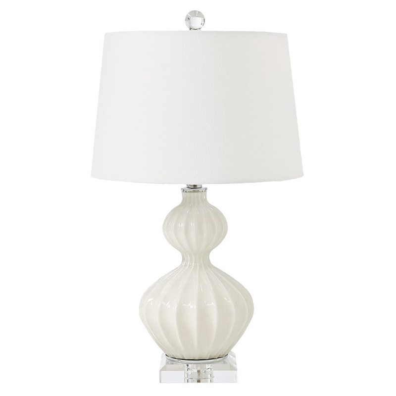 Настольная лампа Loraine White Table lamp Белый Настольная лампа Loraine White Table lamp Белый в Липецке | Loft Concept